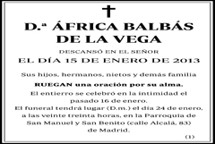 África Balbás de la Vega